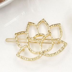 3/$20...Gold Lotus Hair Clip Barrette